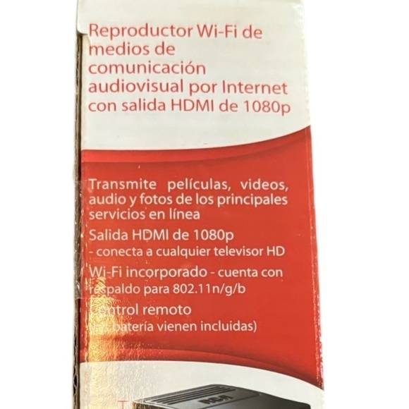 RCA WI-FI Streaming Media Player W/1080p HDMi Output Remote Control Streaming - Picture 5 of 7